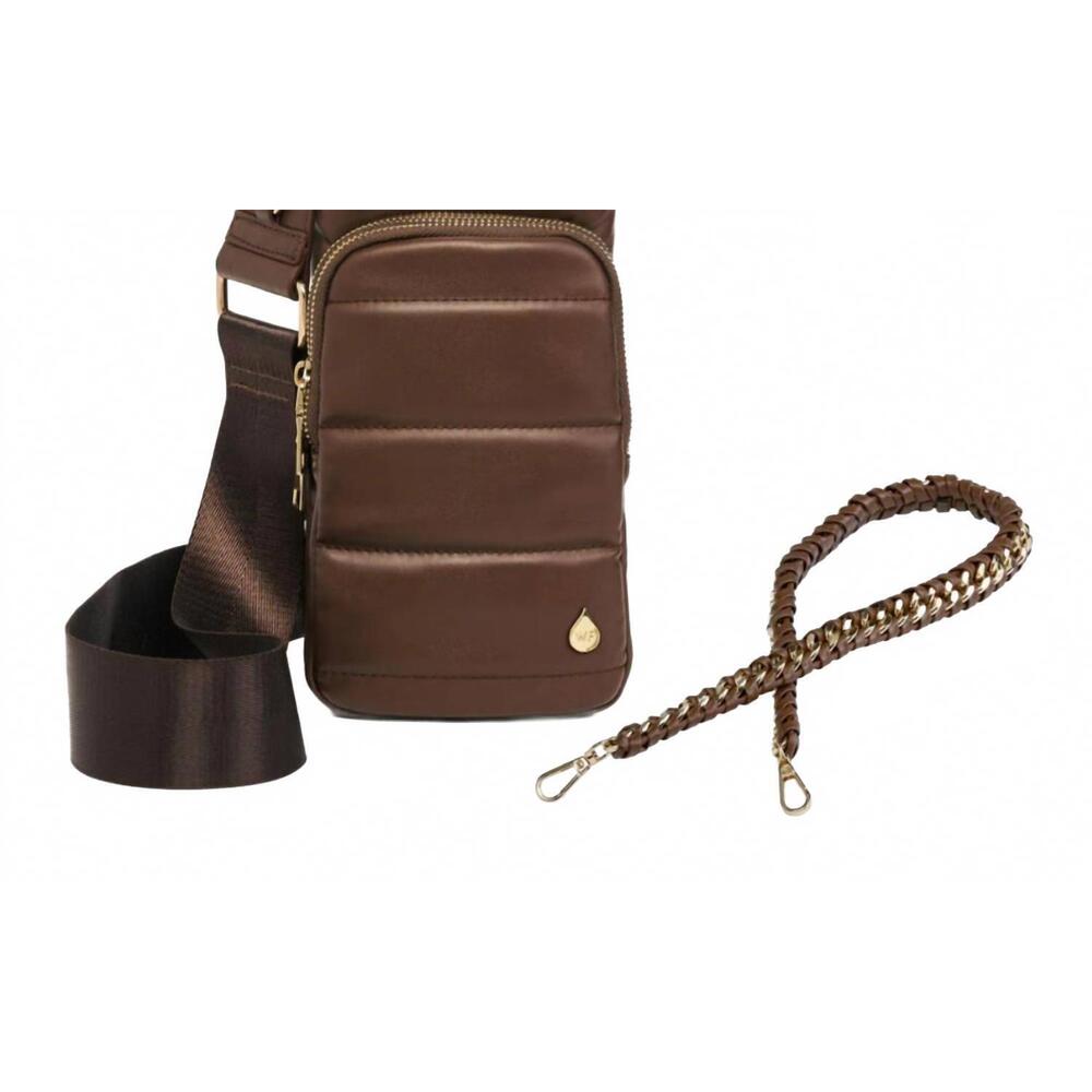 NEW WANDERFULL women's vegan leather hydrobag in brown